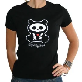 SKELANIMALS - T-Shirt CHUNGKEE Femme Black Basic 