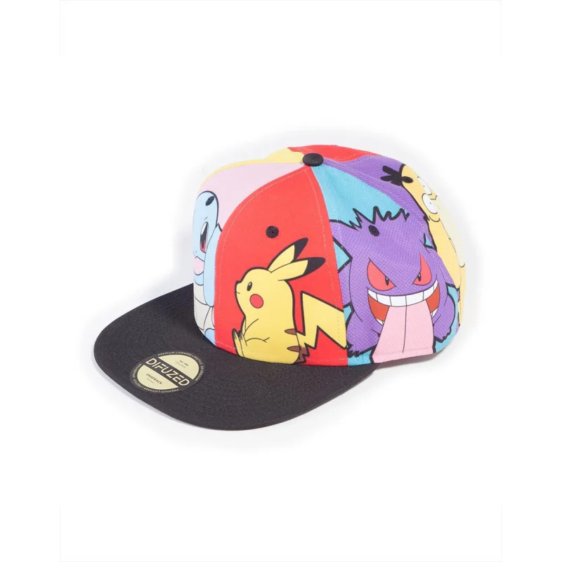 Pokemon: Casquette Snapback Multi Pop Art