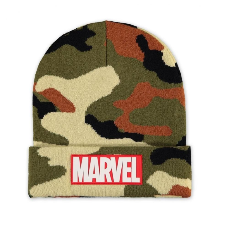 Marvel : Coffret cadeau bonnet camouflage et gants tricotés