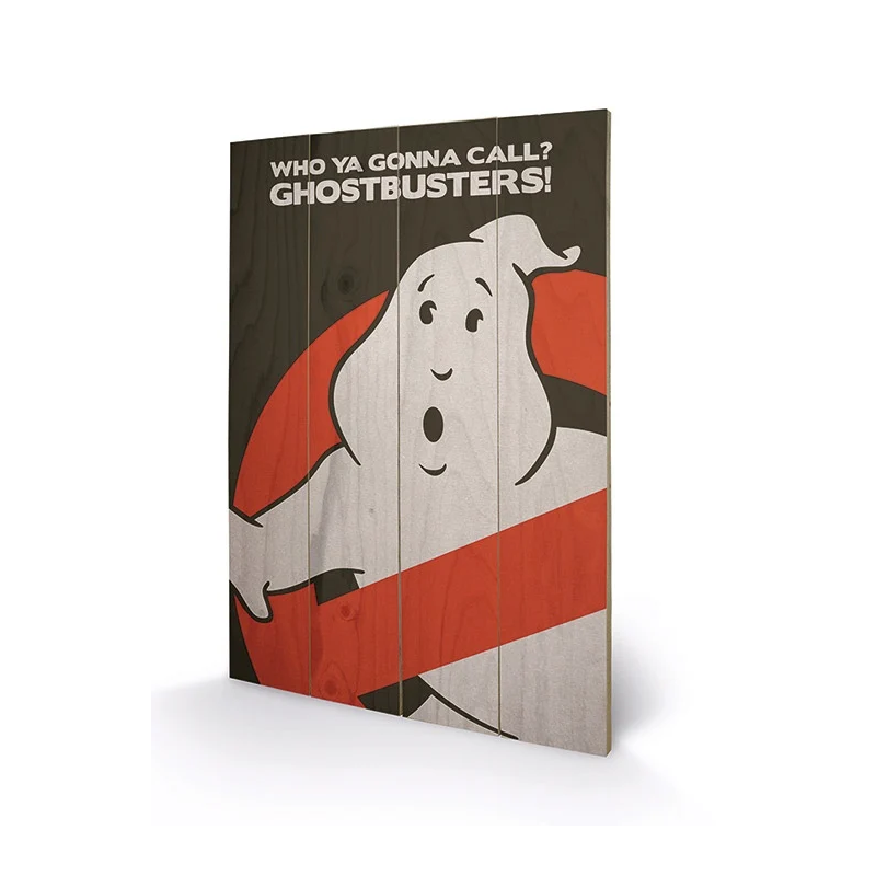 GHOSTBUSTERS - Logo - Impression sur bois 40x59cm