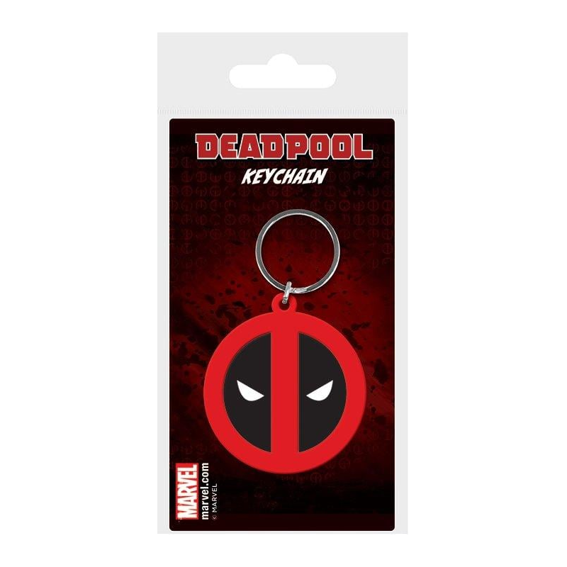 Marvel Comics porte-clés caoutchouc Deadpool Symbol 6 cm