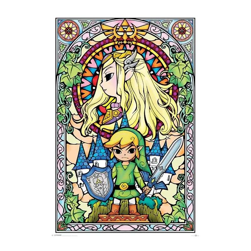 Legend of Zelda pack posters Stained Glass 61 x 91 cm (5)