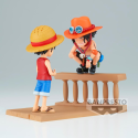 ONE PIECE - Luffy & Ace - Figurine WCF Log Stories 8cm