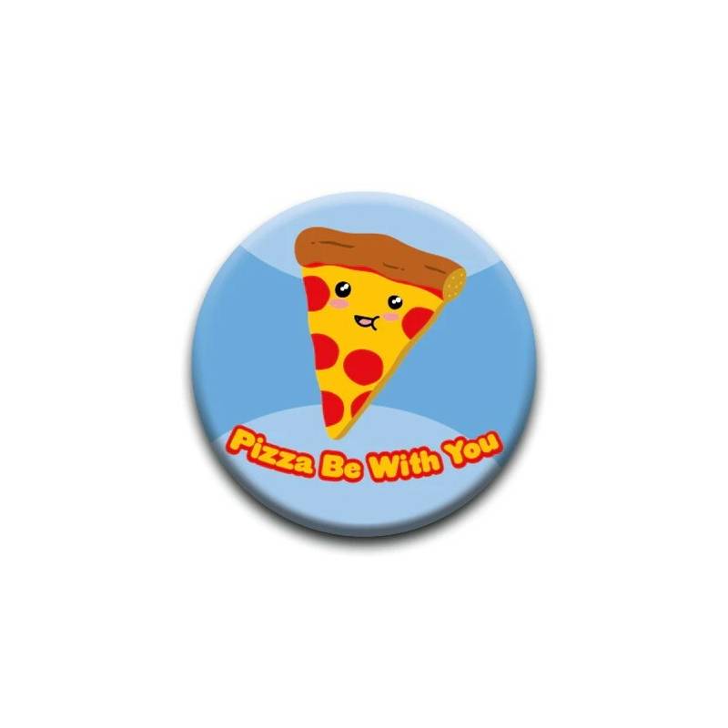 Aliments Kawaii : Bouton Pinback Pizza