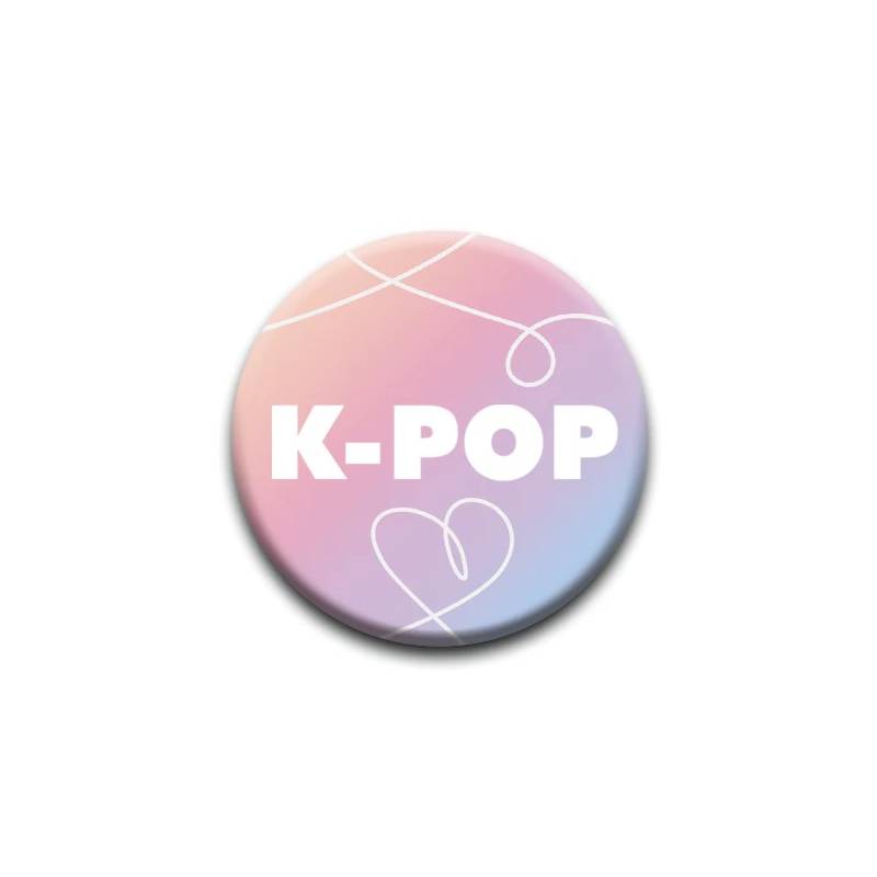 K-Pop : Bouton rond à épingle