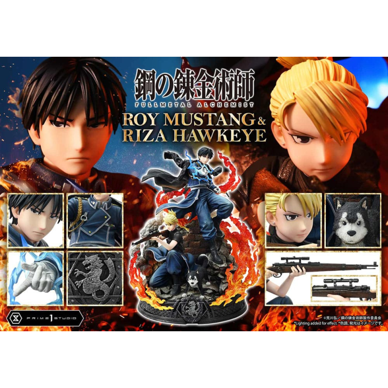 Fullmetal Alchemist statuette Concept Masterline 1/6 Roy Mustang & Riza Hawkeye Deluxe Version 50 cm