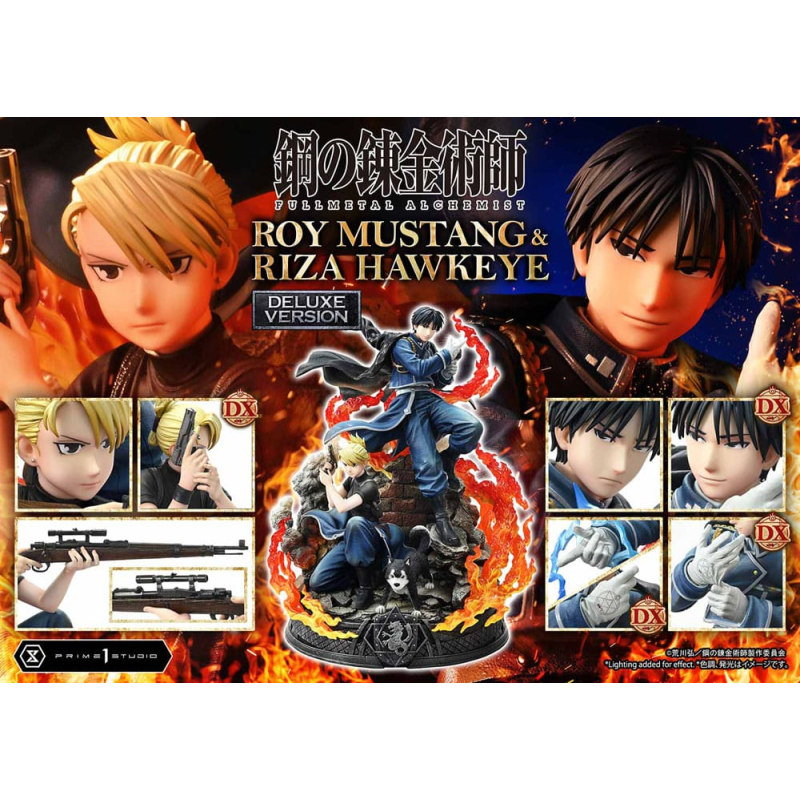 Fullmetal Alchemist statuette Concept Masterline 1/6 Roy Mustang & Riza Hawkeye Deluxe Bonus Version 50 cm