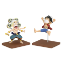 ONE PIECE - Luffy & Enel - Figurine WCF-Log Stories 7cm