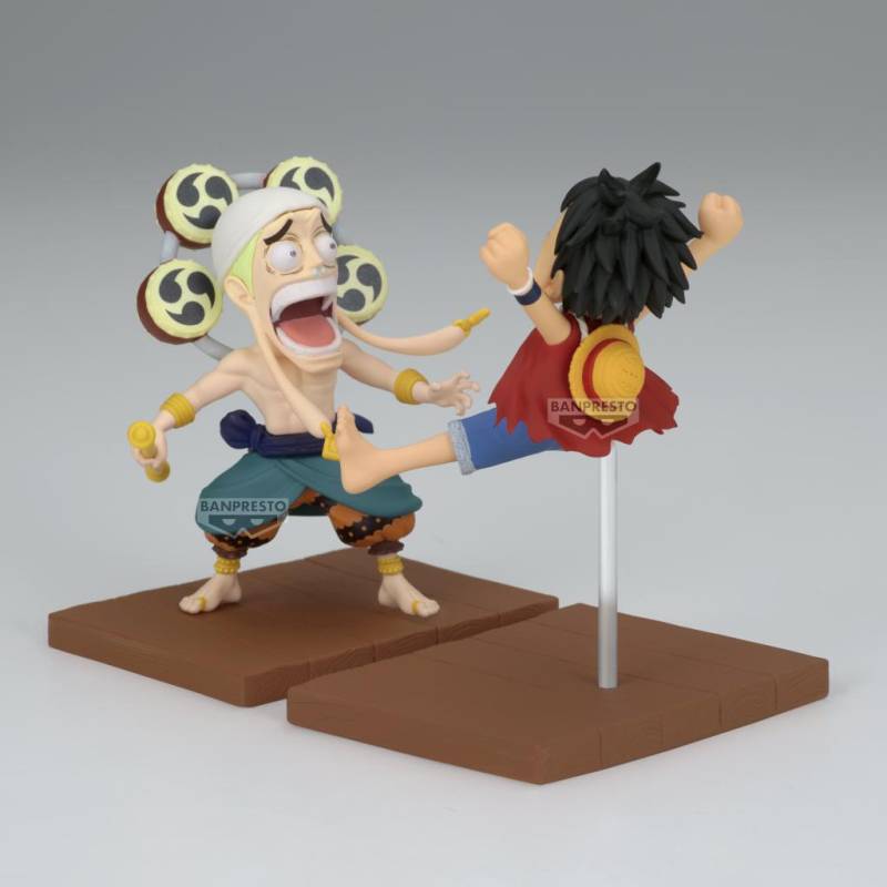 ONE PIECE - Luffy & Enel - Figurine WCF-Log Stories 7cm