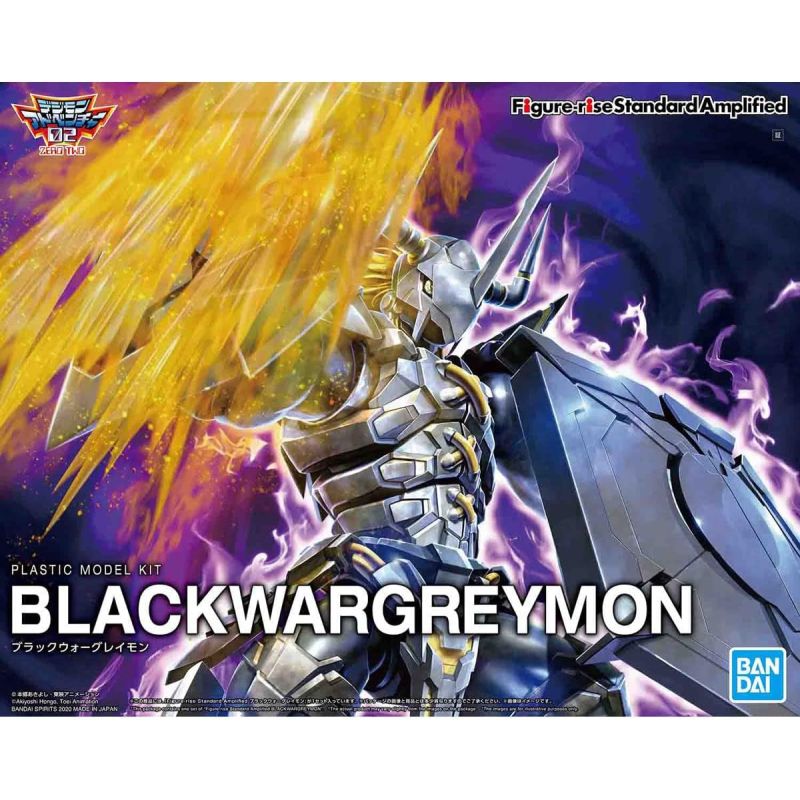 Digimon: Kit de modèle Blackwargreymon amplifié standard Figure-Rise
