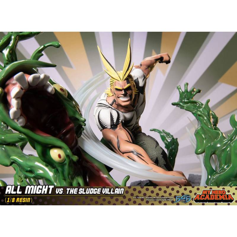 My Hero Academia diorama All Might Vs. the Sludge Villain 30 cm