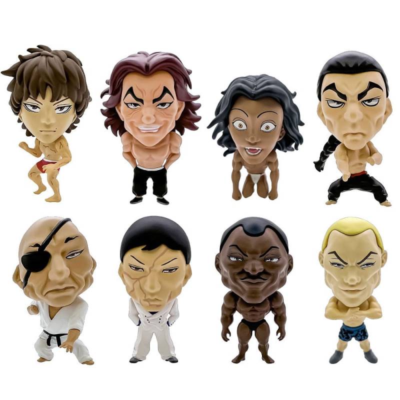 Baki Hanma - Pack 8 figurines 16d Collectible Figure Collection Baki Hanma 6 cm