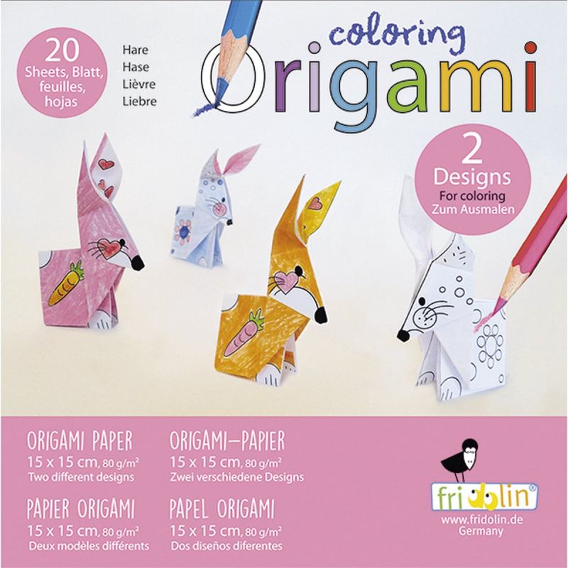 Coloring Origami: LIÈVRE