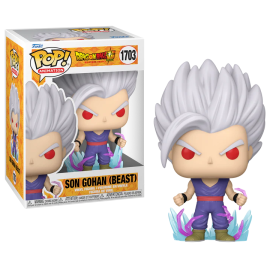 Figurine Pop Funko DBS SUPER HERO - POP Animation N° 1703 - Gohan Beast avec Chase (GITD) 