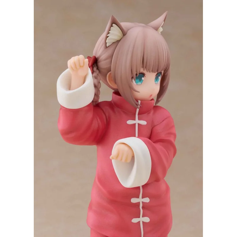 My Cat Is a Kawaii Girl statuette Palette Dress-Up Collection Kinako Nyang fu Ver. 15 cm