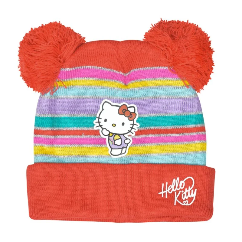  HELLO KITTY - Rouge - Bonnet Kids