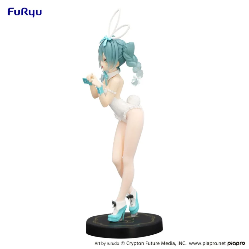 Figurine Hatsune Miku - BiCute Bunnies Miku Rurudo White Color Version