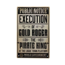  One Piece - Set de 3 plaques en métal