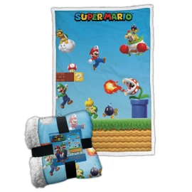  SUPER MARIO - Game - Plaid Premium '100X150cm'