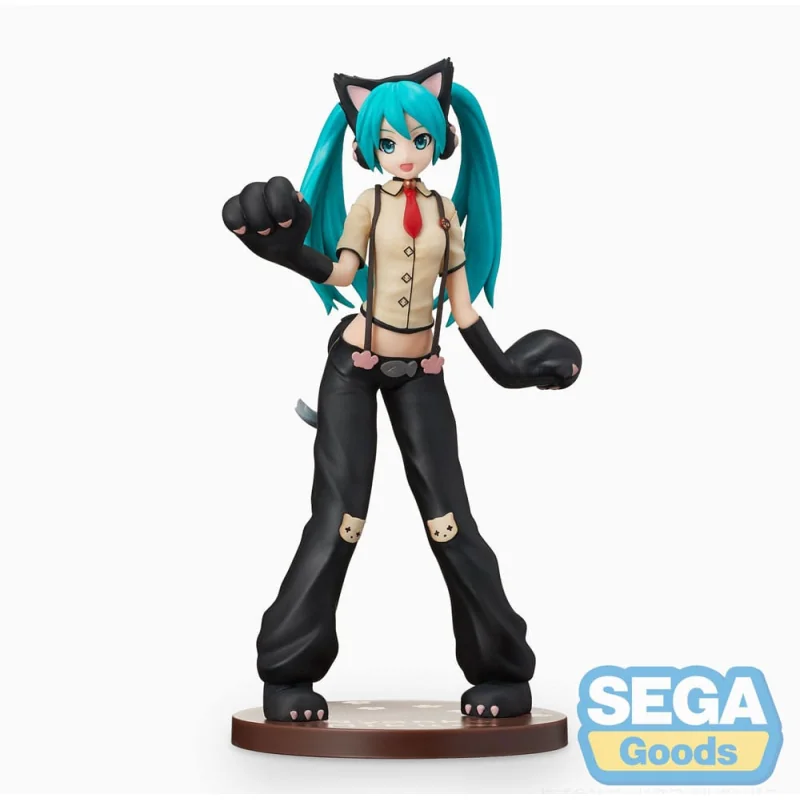 Figurine Hatsune Miku Project DIVA Arcade Future Tone SPM Hatsune Miku Kitty Cat 23 cm