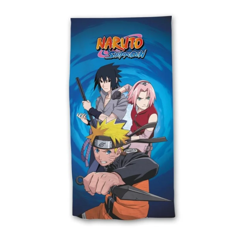  NARUTO SHIPPUDEN - Naruto, Sakura, Sasuke -Serviette de Plage 70x140cm