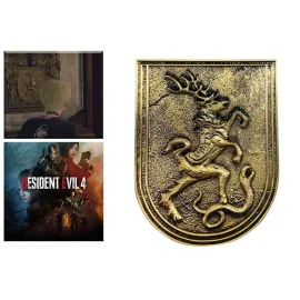 Réplique 1/1 Resident Evil 4 alazar Family Insignia Medallion