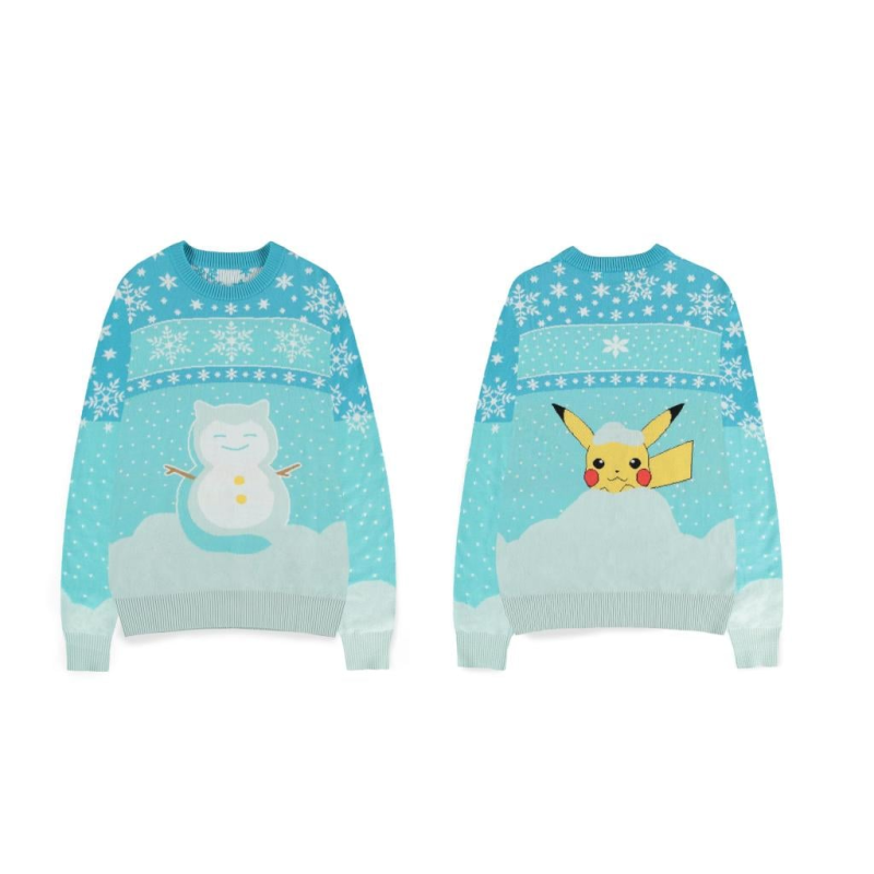  POKEMON - Pikachu & Snow - Pull de Noël