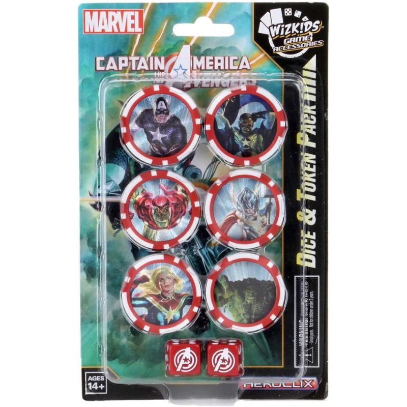 Marvel HeroClix : Captain America and the Avengers Dice and Token Pack