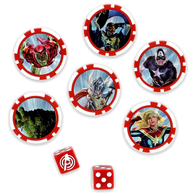 Marvel HeroClix : Captain America and the Avengers Dice and Token Pack