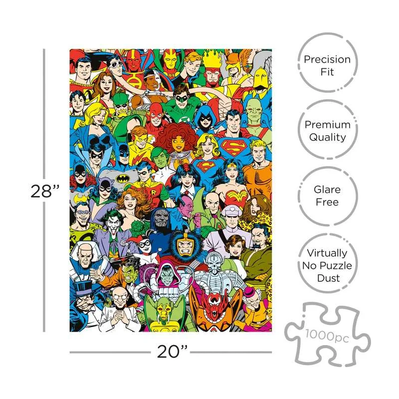 DC Comics puzzle Retro Cast (1000 pièces)