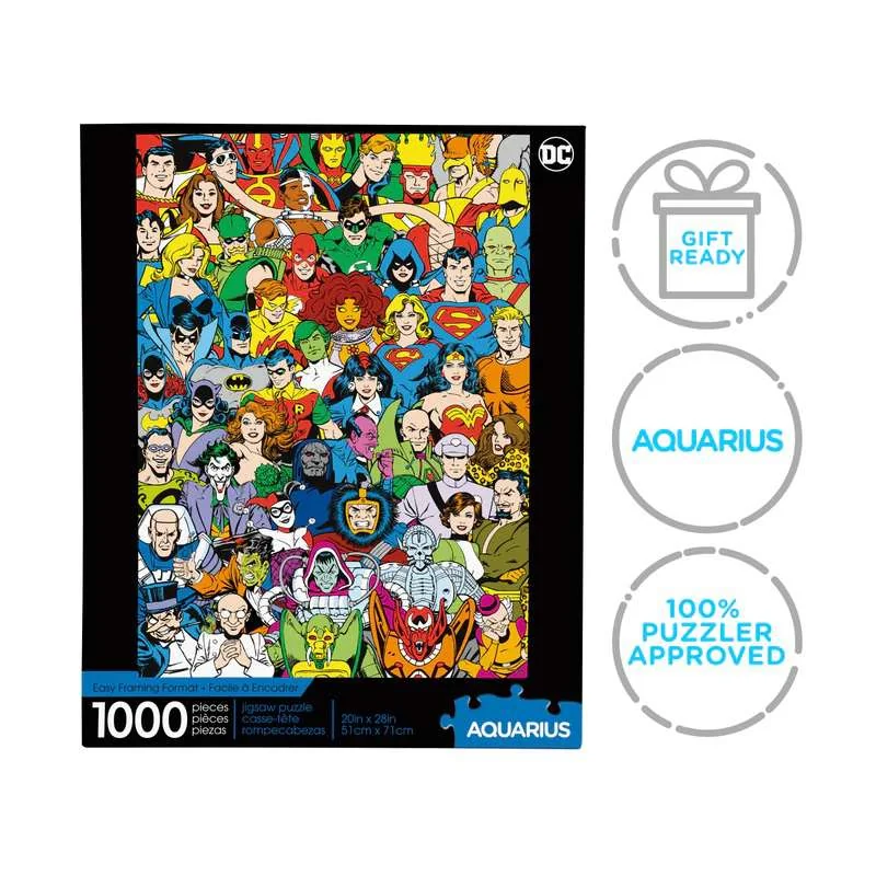 DC Comics puzzle Retro Cast (1000 pièces)