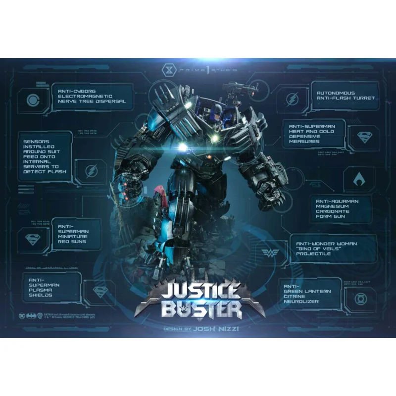 DC Comics statuette Justice Buster by Josh Nizzi Ultimate Version 88 cm