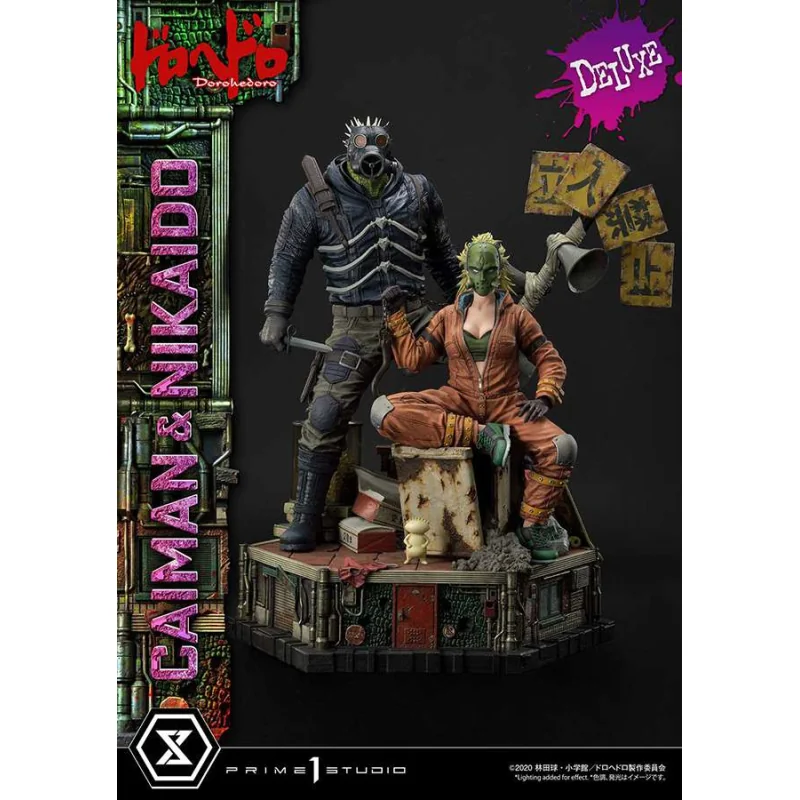 Dorohedoro statuette 1/4 Caiman & Nikaido Deluxe Version 66 cm