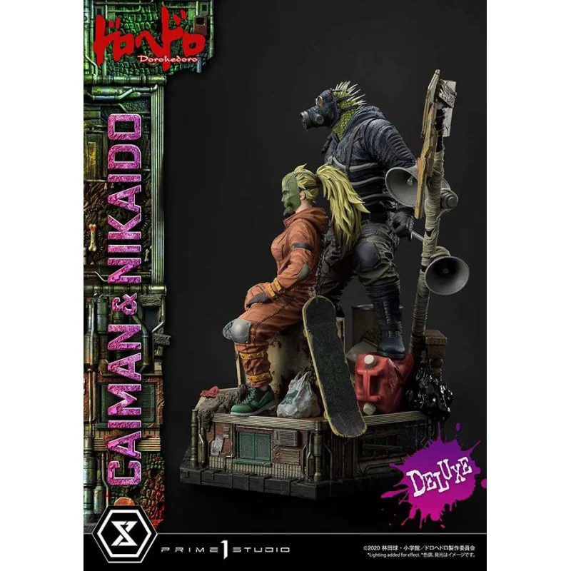 Dorohedoro statuette 1/4 Caiman & Nikaido Deluxe Version 66 cm