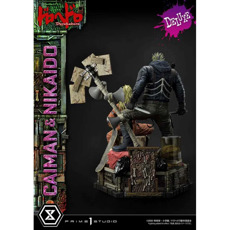 Dorohedoro statuette 1/4 Caiman & Nikaido Deluxe Version 66 cm