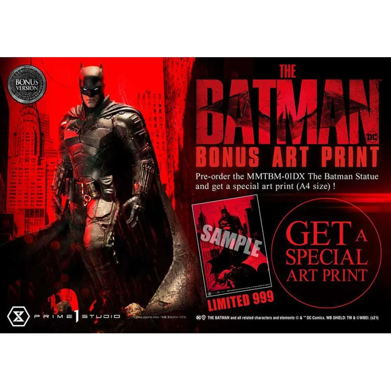 The Batman statuette 1/3 Batman Special Art Edition Bonus Version 88 cm