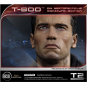 T-800 ON MOTORCYCLE LTD SIGN ED. STATUE