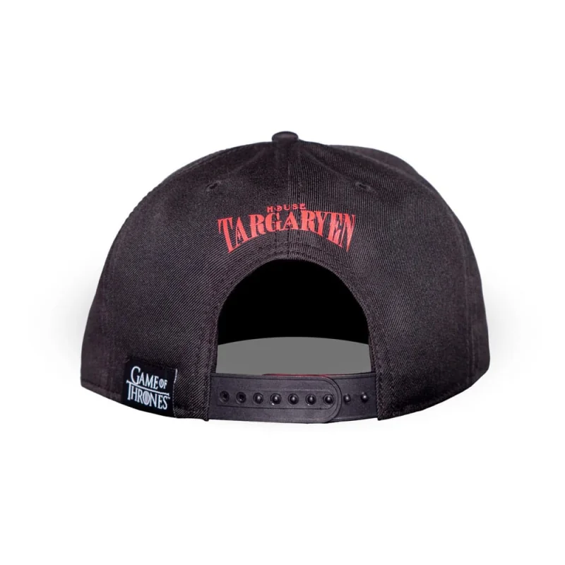 Game of Thrones : House of the Dragon - Casquette Snapback Sigil Brodée Targaryen