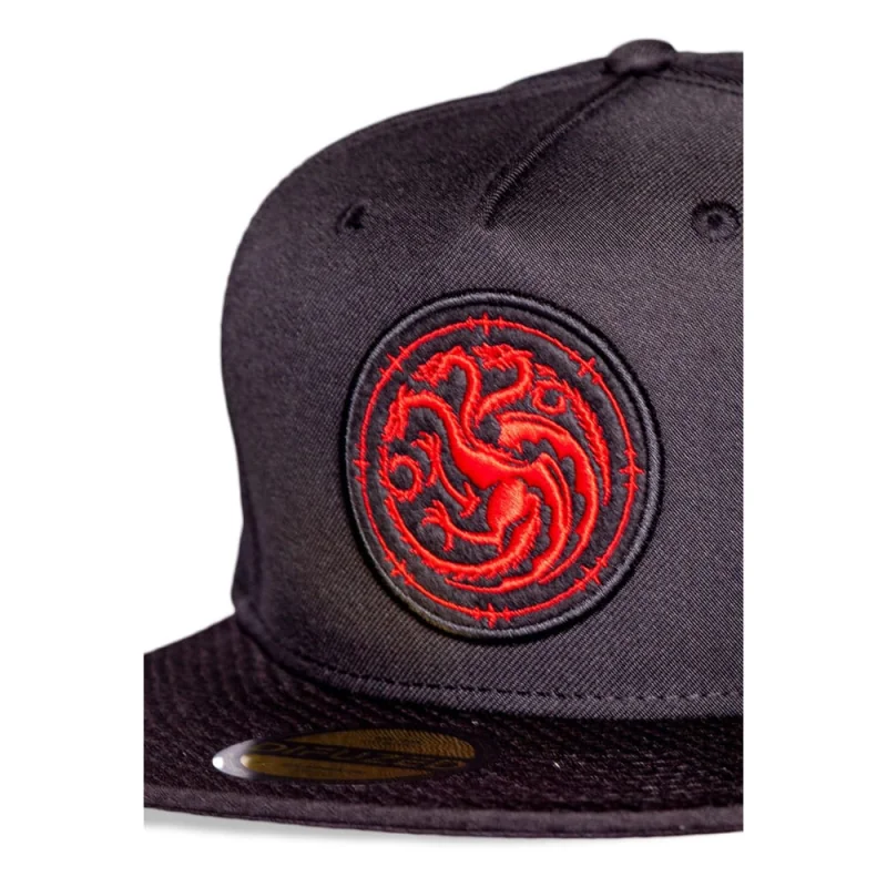 Game of Thrones : House of the Dragon - Casquette Snapback Sigil Brodée Targaryen