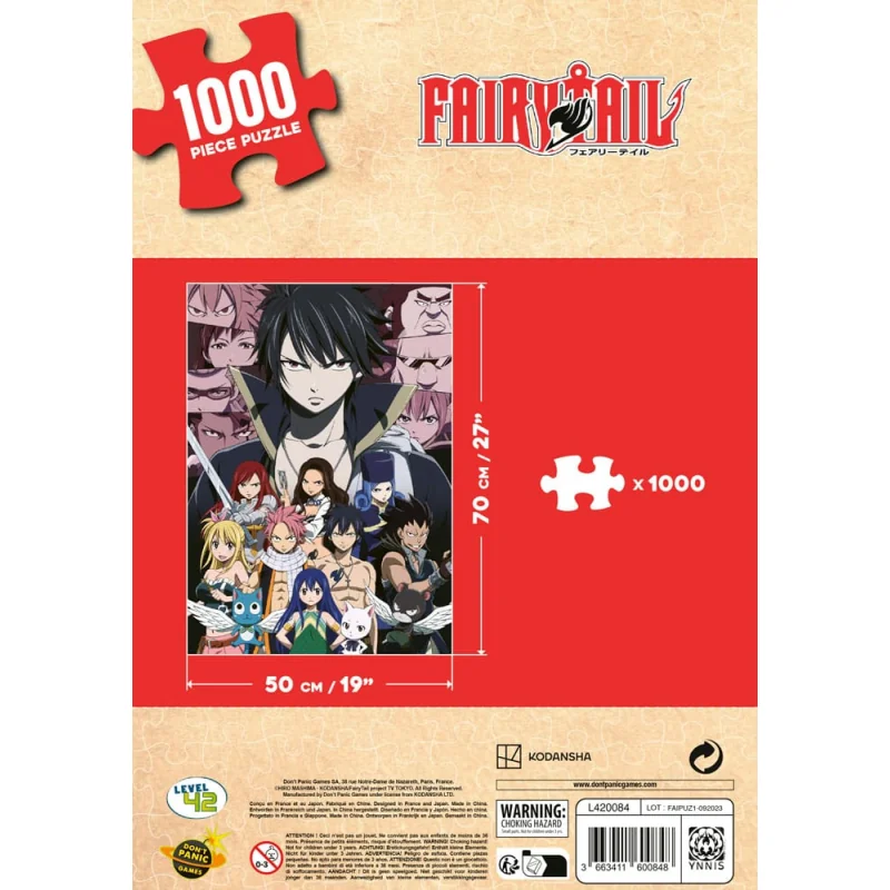 Level 42 FAIRY TAIL - The Guild - Puzzle 1000P 68x49cm