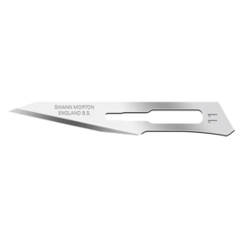  Boîte de 100 lames droites N°11 pour scalpel N°3