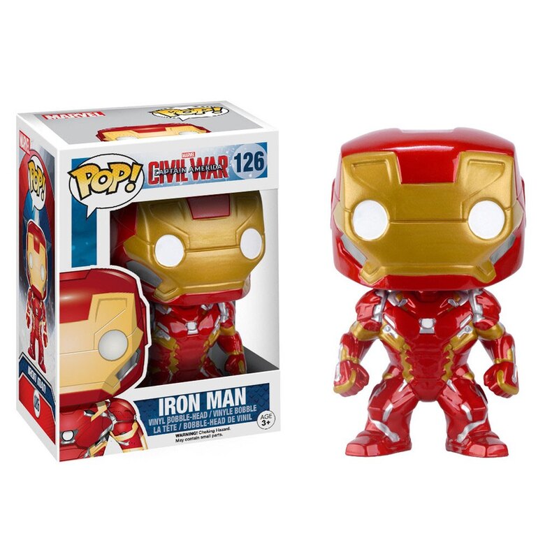 Figurines Pop Captain America Civil War POP! Vinyl Bobble Head Iron Man 10 cm